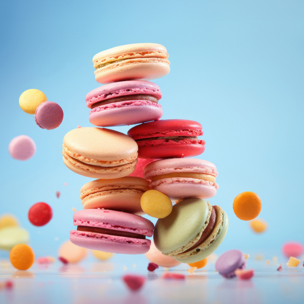 macrons with colours by Plant Lipids